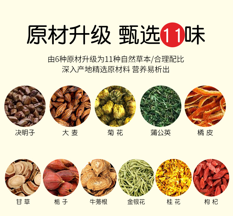 Chrysanthemum Cassia Seed Tea Bag Blend 150g 30 Bags Cold Brew Herbal Tea quality and texture