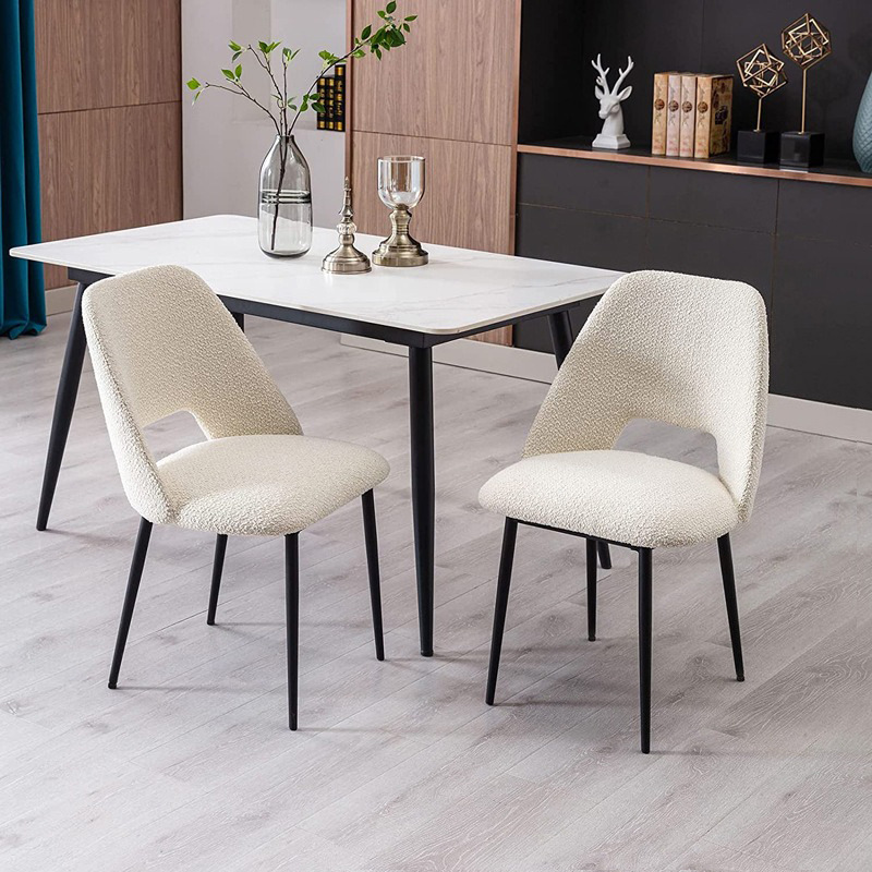 Taburetes lujosos y de alta calidad, sillas de comedor nórdicas modernas y simples, sillas de comedor caseras caseras, sillas de respaldo