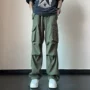 多口袋青少年新款宽松工装裤