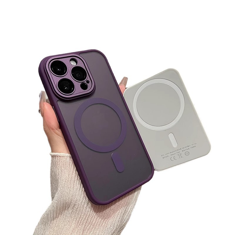 適用iPhone18PROMAX手機殼磨砂磁吸蘋果17帶鏡頭膜雅盾膚感保護套 5