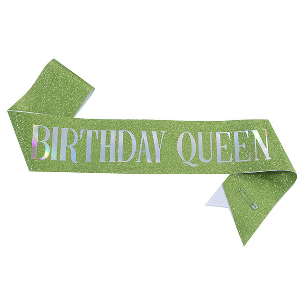 Cross-border birthday party glitter shoulder strap etiquette belt…