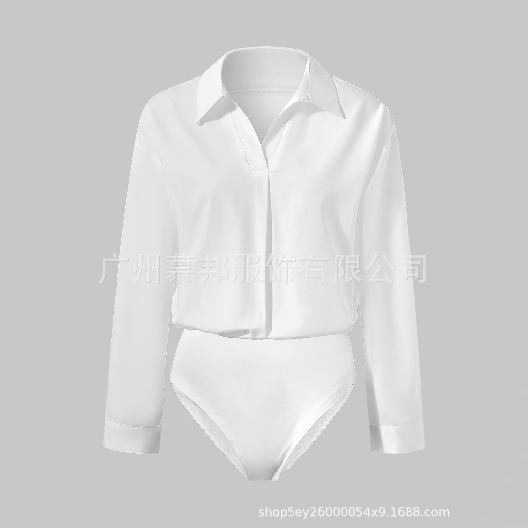 Women's One-Piece with a Lapel and Dropped Shoulders