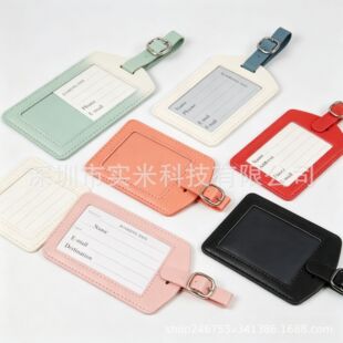 Travel Suitcase ID Name Tag,PU Leather Buggage Tag���еǙC��