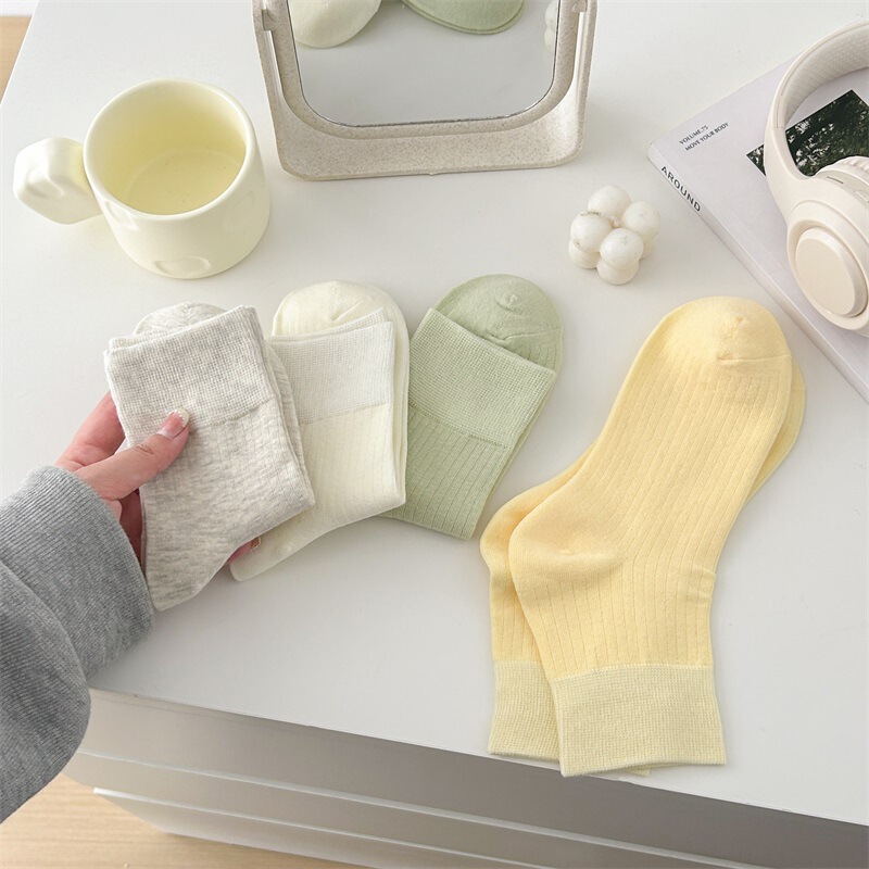 Socks women's spring and summer short tube socks Japanese vertical stripe short socks cream low side cotton socks ins tide socks wholesale Socks women's spring and summer short tube socks Japanese vertical stripe short socks cream low side cotton socks ins tide socks wholesale