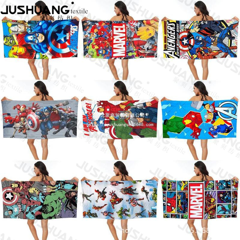 Avengers Beach Towel Bath Towel Wholesale Microfiber Digital Printing Portable Quick Drying Absorbent Yama