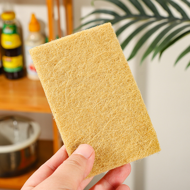 Paño de esponja de seda, fibra de seda biodegradable, paño de lavado de platos verde, respetuoso con el medio ambiente y duradero