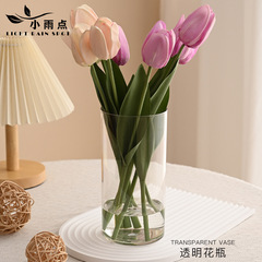 創意圓柱透明亞克力醒花桶小花瓶花店鮮花水培養瓶插花桶批發