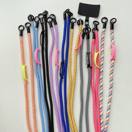 7MM mobile phone strap lanyard cross-body can be carried around the neck camera anti-lost rope lanyard braided strap card mobile phone rope
