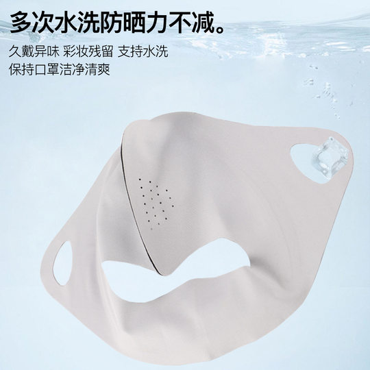 Summer Anti-ultraviolet Full-face Sunscreen Women's Thin Breathable Sunshade Mask Cycling Outdoor Sunscreen Artifact