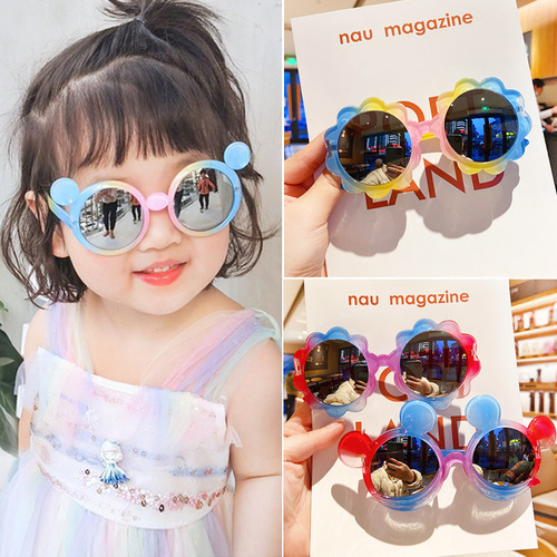 Children's sunglasses girls cute cartoon kids sunglasses boys trendy baby sunglasses sun visor manufacturer wholesale