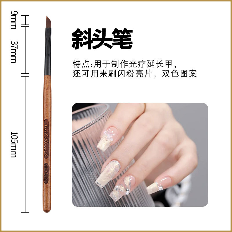 Inclined tip pen [metal pen cap]