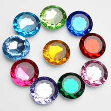 新品优惠35mm尖底圆形亚克力钻仿台压克力钻石大人用品粘钻宝石