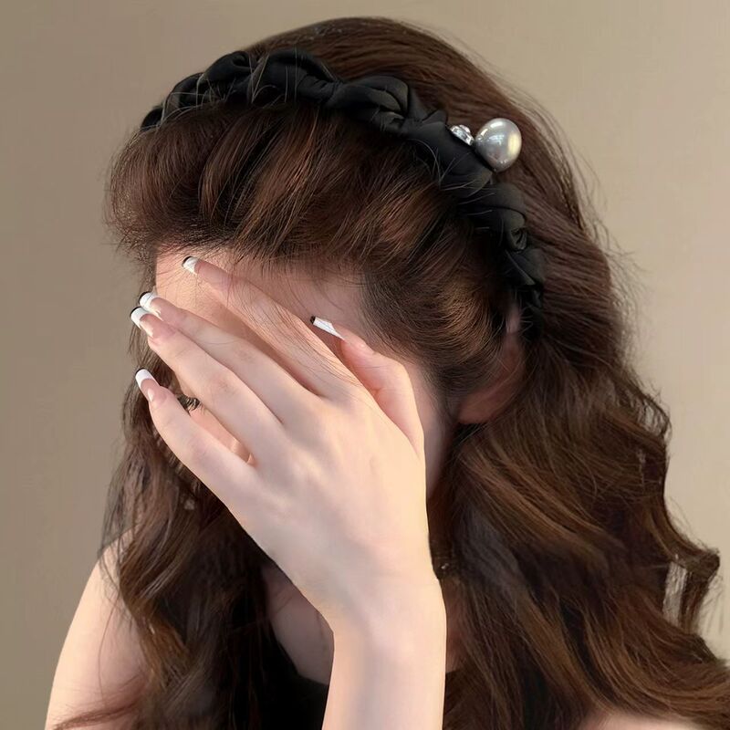Old Money Style Wavy Hairband with Teeth, Retro Elegant High-Top Headband, Niche Versatile Hair Accessory for Going Out
