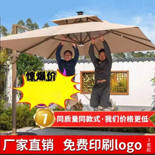 户外遮阳伞庭院伞大太阳伞别墅阳台花园防紫外线商铺摆摊伞罗马伞
