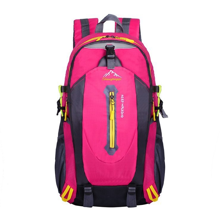 Mochila de Montaña para Exteriores 40L de Nailon Impermeable y Transpirable para Escalada