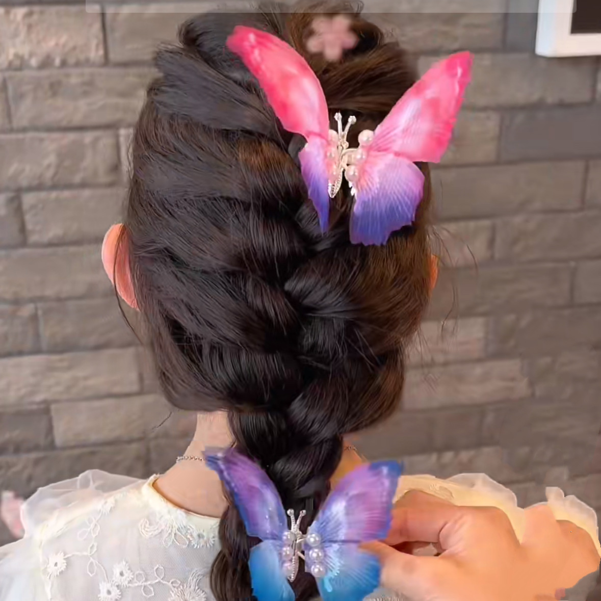 Fairy Style Style Women's Fairy Style Butterfly Plastic Hair Clip