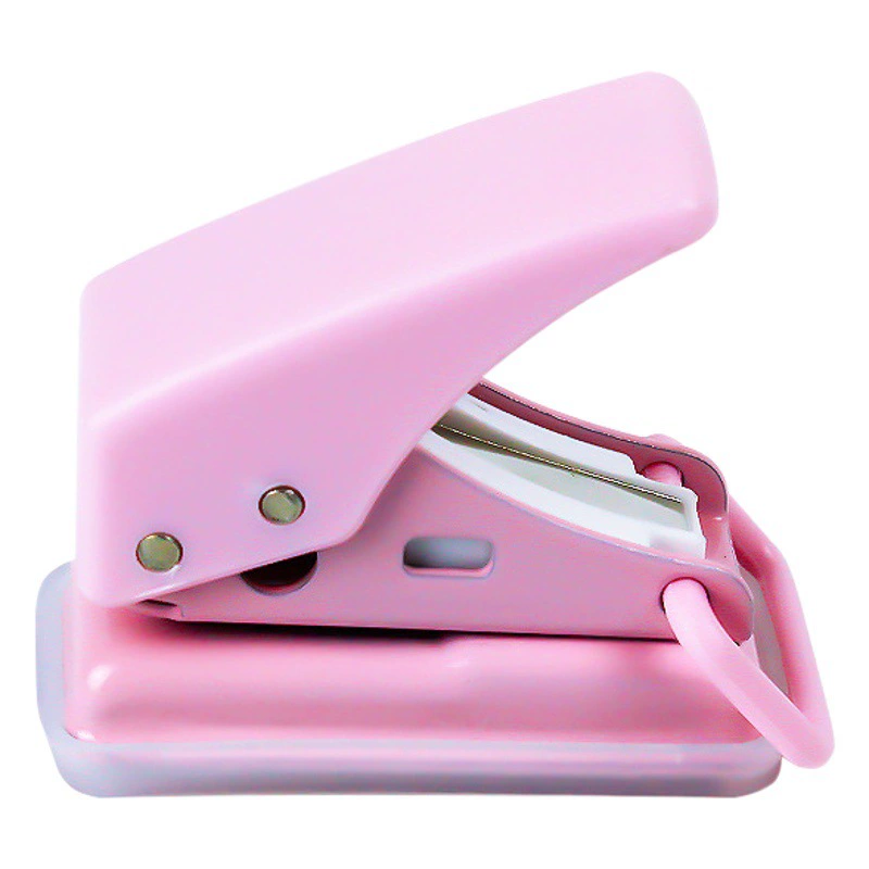 Настраиваемый Дырокол Мини одно отверстие кольцо Дырокол зажим небольшой портативный ручной счет своими руками канцелярские принадлежности с вкладными листами