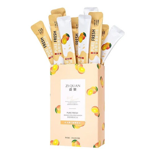 Mouthwash removes bad breath, removes tooth stains and tartar, freshens the mouth, leaves fragrance, brightens teeth, and has a long-lasting fruity flavor for students