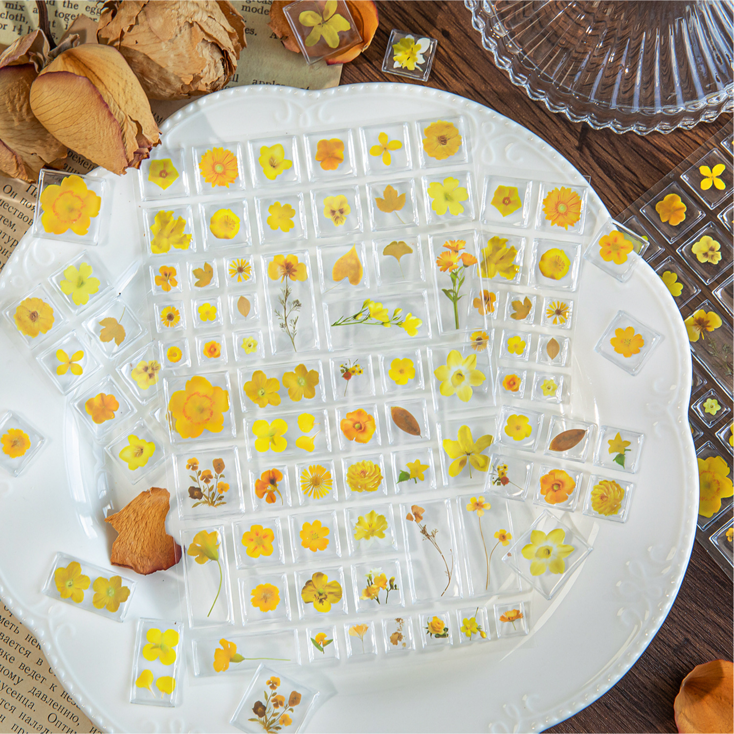 Pegatinas decorativas tridimensionales 3D acrílicas Mo Mo