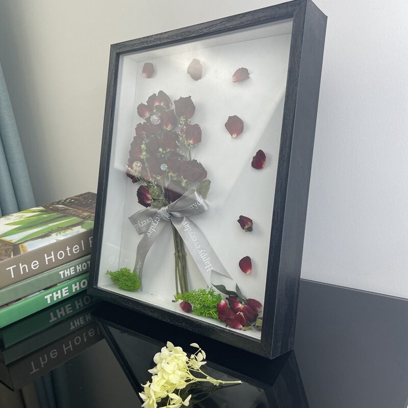 Three-Dimensional Picture Frame, Creative Wall Hanging, Exquisite Density Wood Photo Frame, Dried Flowers, DIY Desktop Living Room Decoration, Handmade Three-Dimensional Picture Frame, Creative Wall Hanging, Exquisite Density Wood Photo Frame, Dried Flowers, DIY Desktop Living Room Decoration, Handmade