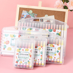 Washable soft-head watercolor pen children's color pen kindergarten picture pen large triangular pole primary school student paint brush