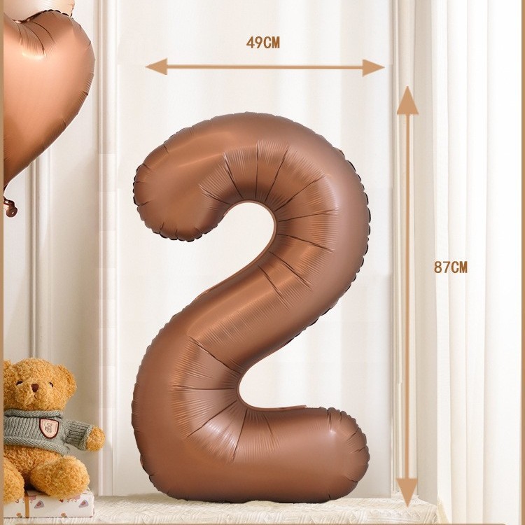 Versión americana cuerpo delgado cumpleaños flotante vacío papel de aluminio película de aluminio globo 32 pulgadas azul Rosa medio digital globo decoración al por mayor