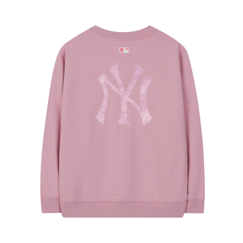 高版本MLB男女情侣秋冬新款经典印花logo百搭舒适圆领长袖卫衣|undefined