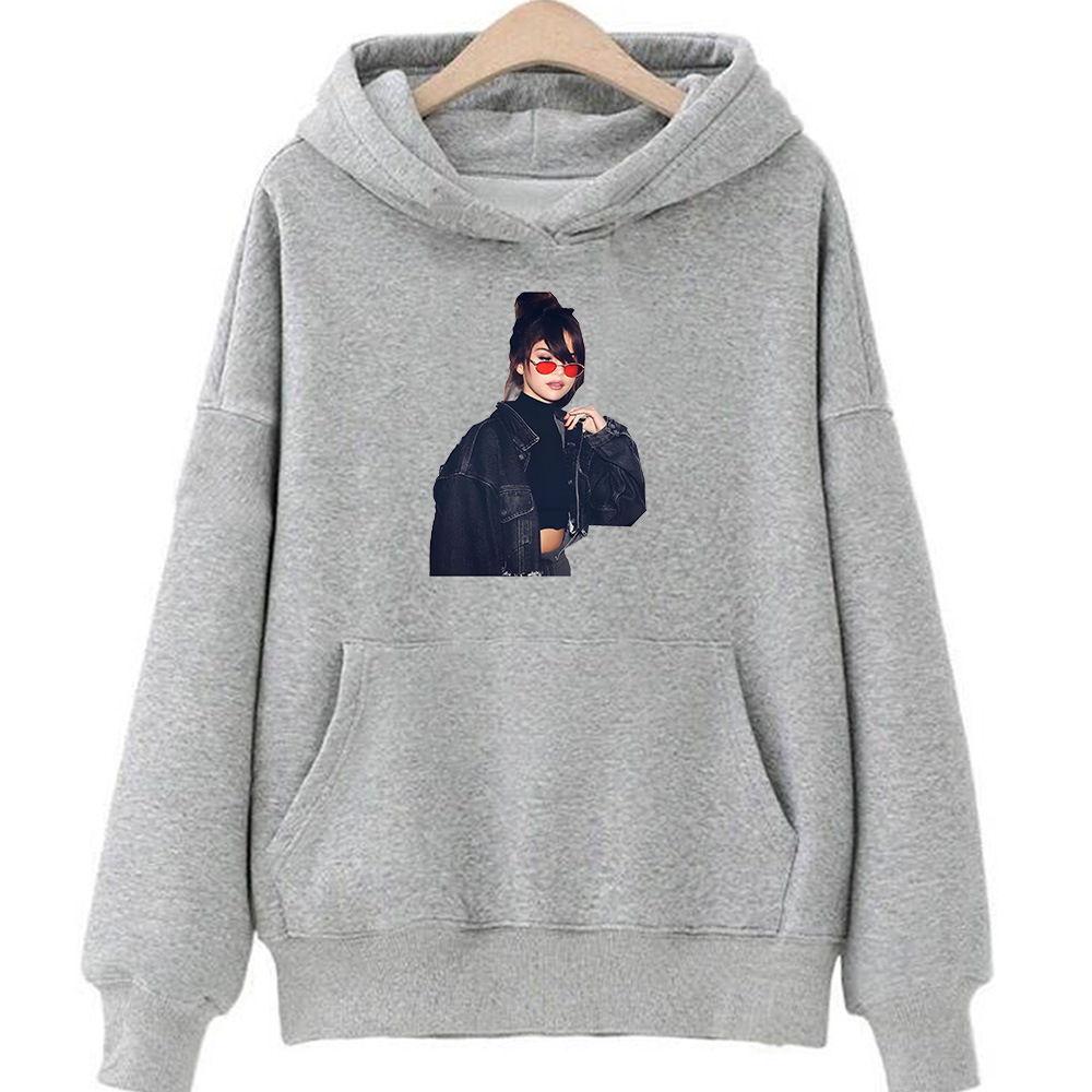 Selena Gomez Hooded Con Hooded Harajuku Aesthetic Sweatshir