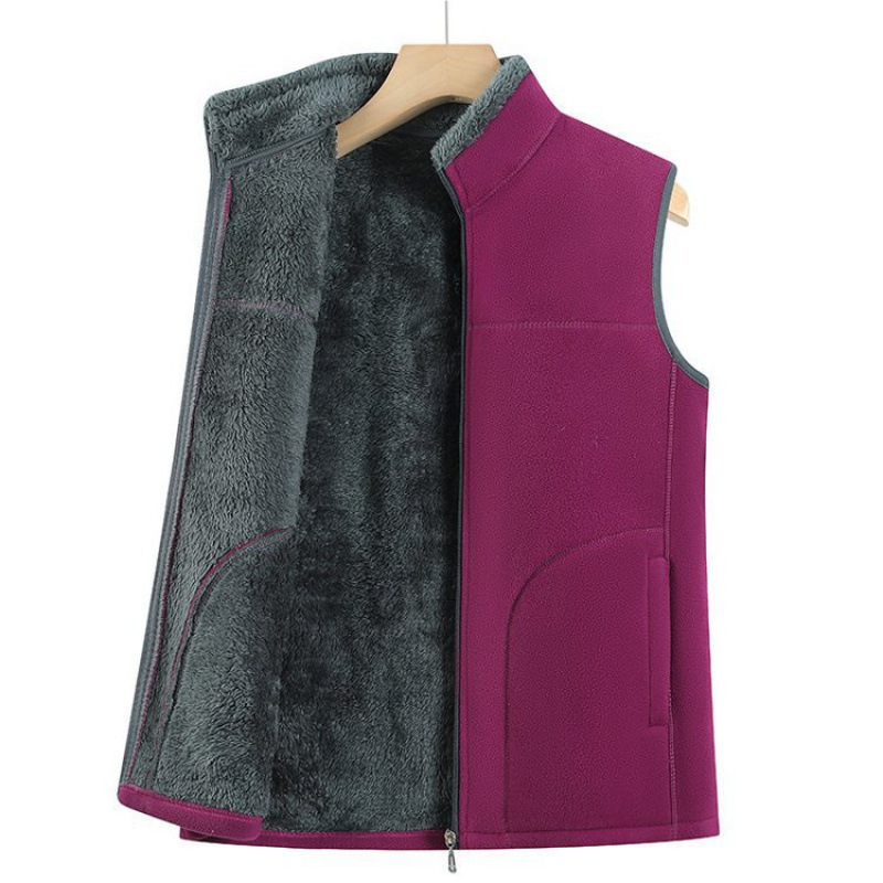Spring Fashion Casual Vest for Women, Mom-Style Clothing, Zhixiang Middle-Aged and Elderly Fleece Daily Commuting Style Spring Fashion Casual Vest for Women, Mom-Style Clothing, Zhixiang Middle-Aged and Elderly Fleece Daily Commuting Style