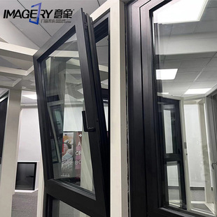 Smart Home 8018 Broken Bridge Aluminum Profile Intelligent Opening Series Aluminum Alloy Electric Remote Control Inward Opening Window
