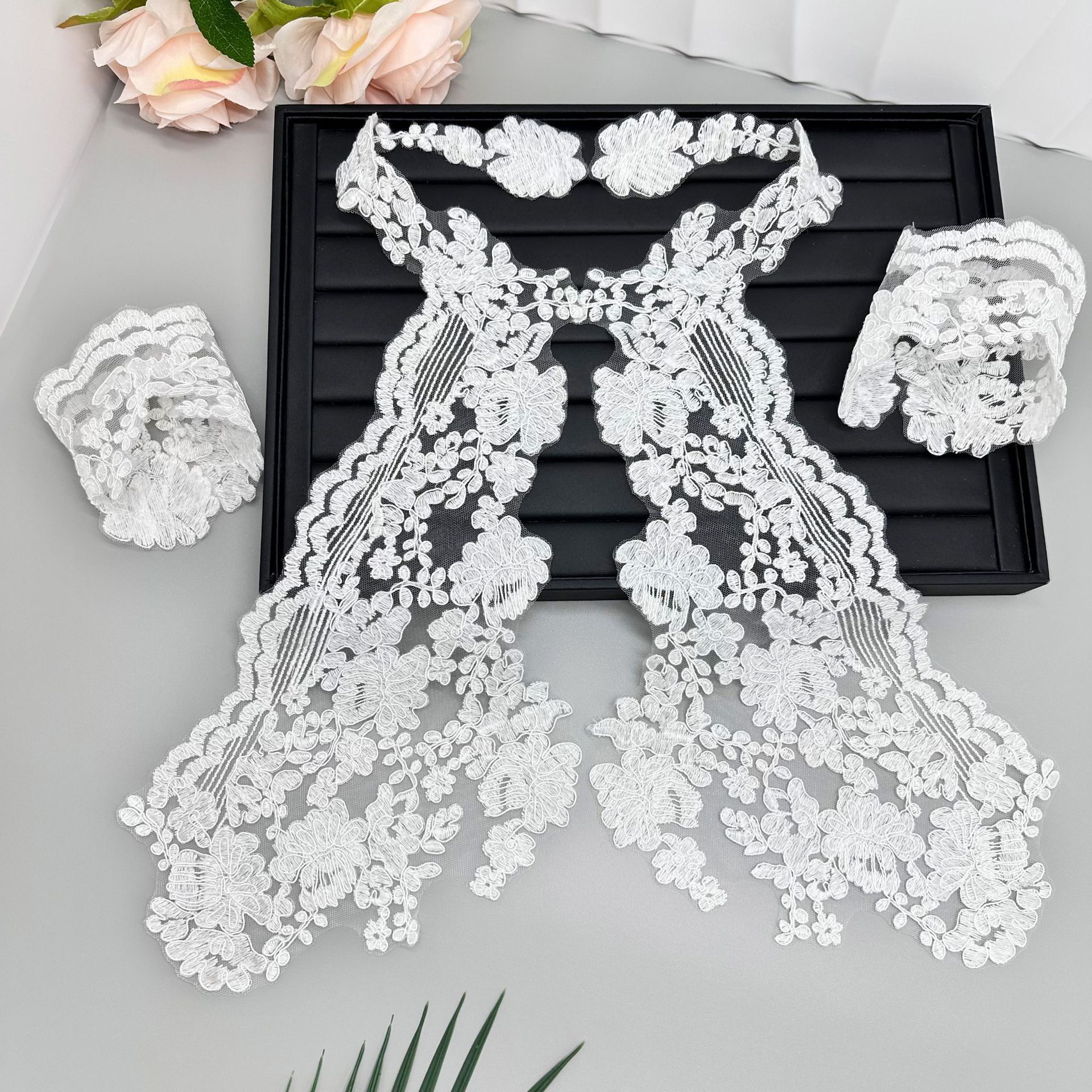 Tiempos delgados de encaje coreano de estilo universal in vestido de ropa de estilo camisa accesorios de decoración DIY joyas image 6