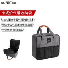 山地客先外キャンプピクニックバッグ収納袋衝突防止携帯食器バッグカード式ストーブガスタンク収納ハンドバッグ
