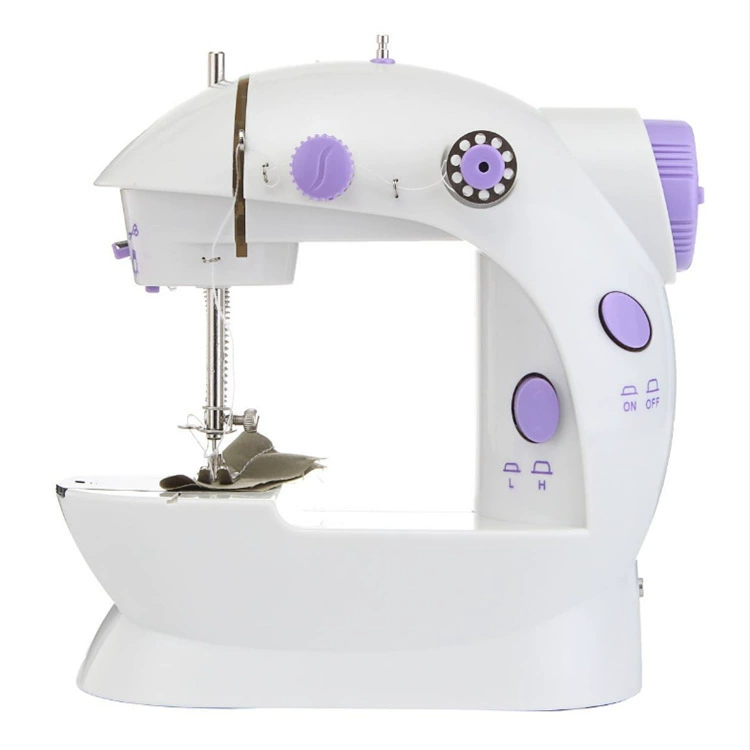 Бытовая электрическая двухскоростная швейная машина 202, Бытовая мини-автоматическая маленькая настольная электрическая толстоедкая швейная машина