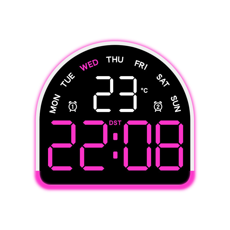 Nuevo reloj electrónico LED de luz de atmósfera reloj multifuncional de iluminación doméstica mostrando la temperatura del reloj de mesa 552