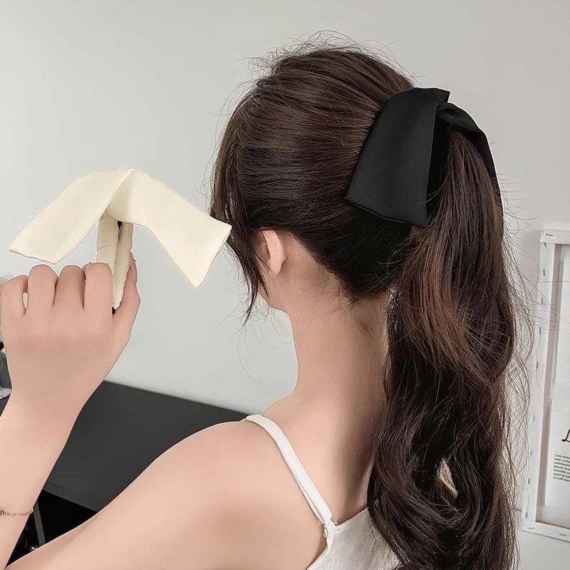 Orejas de conejo coreano de alto nivel de sensibilidad perfumada broca de cabello para mujeres detrás de la cabeza 2024 nuevo artefacto de cola de caballo simple adornos de cabello