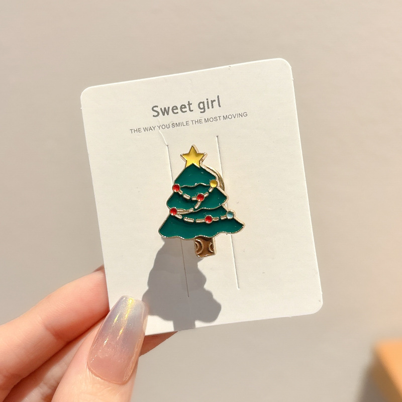 Navidad broche de dibujos animados femininidad flor de pecho accesorios de ropa regalo de Año Nuevo broche insignia joyas al por mayor