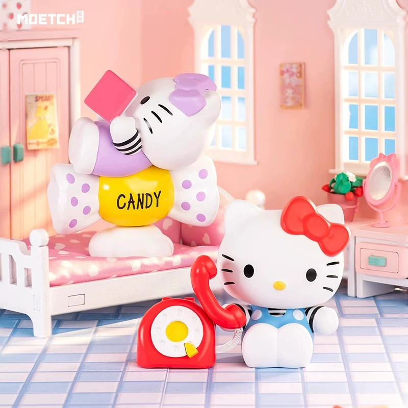 萌趣 Hello Kitty, hello kitty, подвижная трендовая минифигура, подарок на день рождения