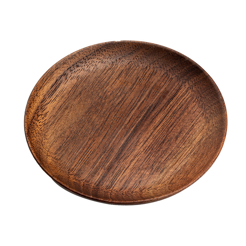 Posavasos de madera de nogal negro bandeja de taza de madera bandeja de té estera de té taza de té almohadilla de aislamiento juego de té de Kung Fu ceremonia del té Accesorios