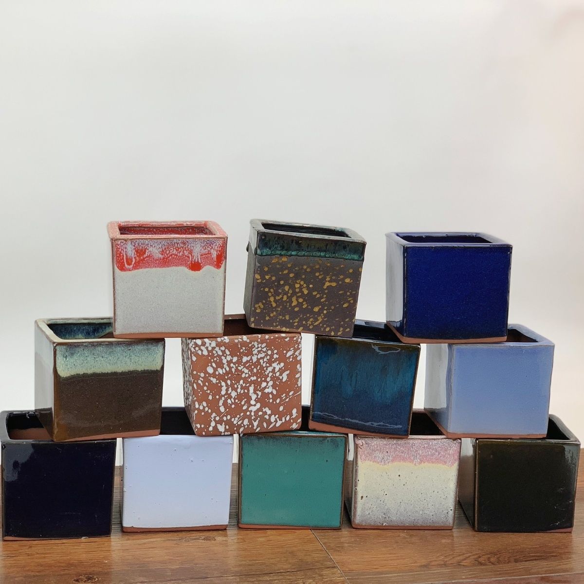 六件套四方多肉盆大号大口径正方形花盆处理清仓粗陶透气新款