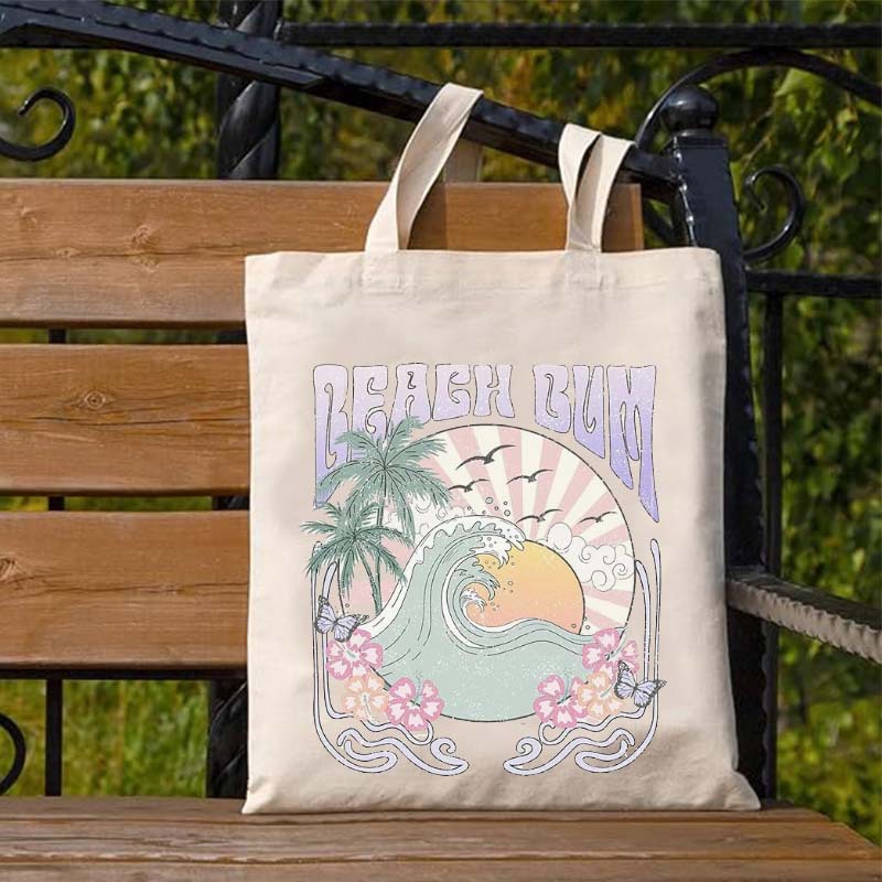Letras inglesas canciones estampadas bolso de lona bolso de hombro bolso plegable bolso de mano bolso de compras Amazon estilo caliente comercio exterior