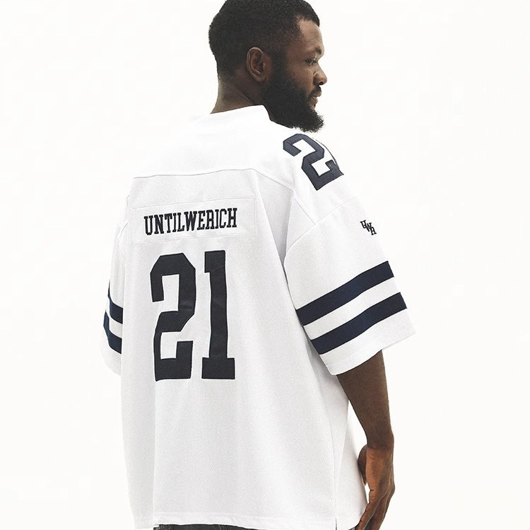 American-Style Ice Hockey Short-Sleeved Mesh Quick-Drying Breathable Football Basketball T-Shirt Sports Jersey Casual Loose Fit for Men and Women American-Style Ice Hockey Short-Sleeved Mesh Quick-Drying Breathable Football Basketball T-Shirt Sports Jersey Casual Loose Fit for Men and Women
