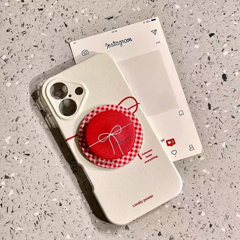 Lazo de cinta ins coreano para iphone16 magnético 14 Apple 15ProMax funda para teléfono móvil 13P chica