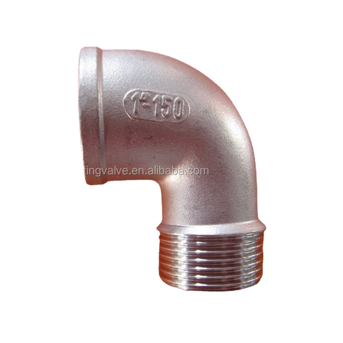 供应不锈钢150磅级管件-内外牙弯头弯管CNC加工