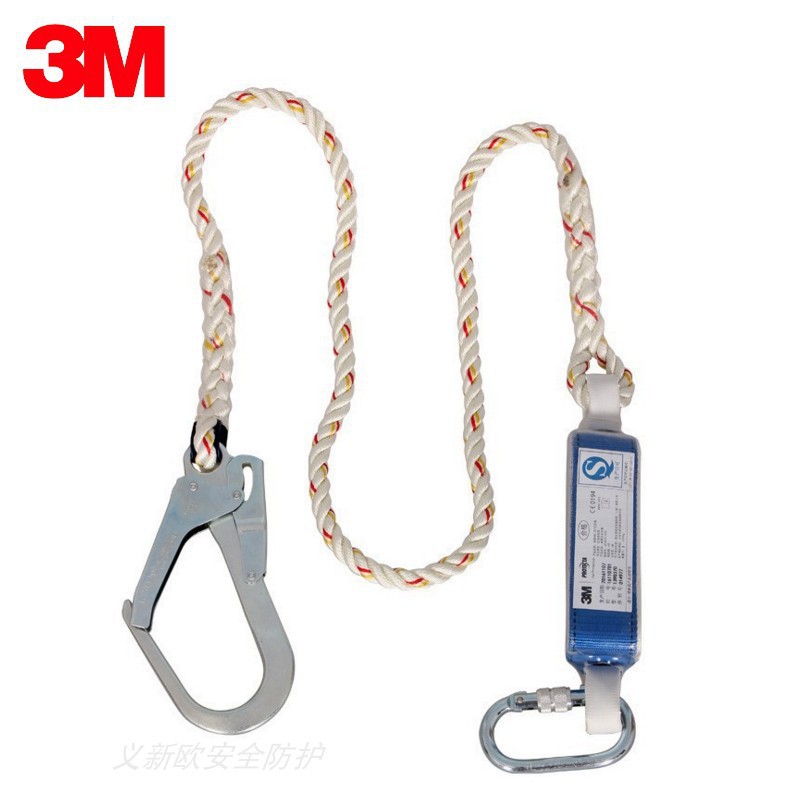 3M 1390370 baotte Primera sola conexión de absorción de choque gancho cuerda de protección de seguridad para cinturón de seguridad