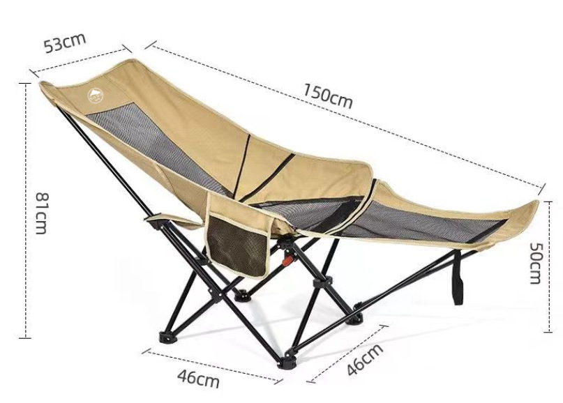 Cable al aire libre Luna Silla de doble uso plegable audaz silla ajustable portátil camping alta espalda transpirable malla superficie cómoda y estable