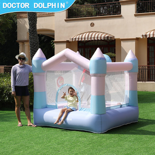 Doctor Dolphin Manufacturer Direct Sales Small Household Inflatable Castle Children's Trampoline Inflatable Slide Indoor and Outdoor Amusement Equipment