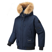 【跨境外贸】新款羽绒服男短款冬季夹克青年男女情侣大鹅冬装上衣