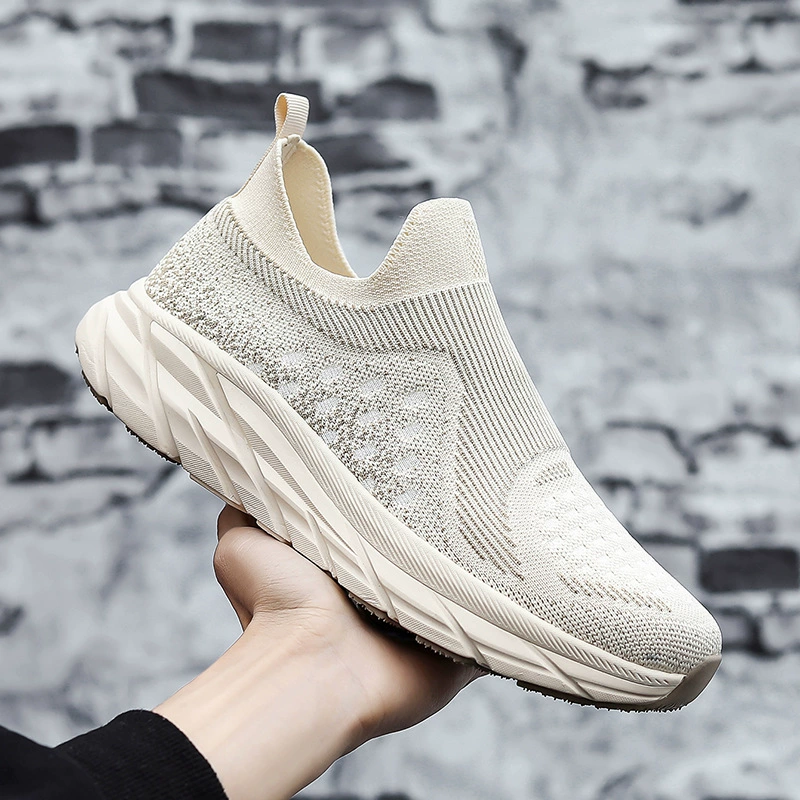 Трансграничные большие размеры пара летающих тканых повседневных кроссовок летающих мужских и женских ботинок