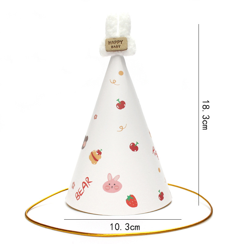 Sombreros de cumpleaños de embalaje independiente, sombreros de fiesta, sombreros de punta, sombreros de fiesta para bebés, sombreros de pastel