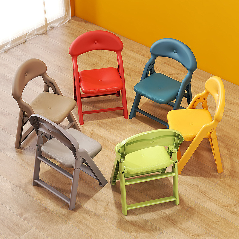 Taburete pequeño, taburete bajo, silla de respaldo, baño infantil, asiento de respaldo para bebés, silla de plástico gruesa